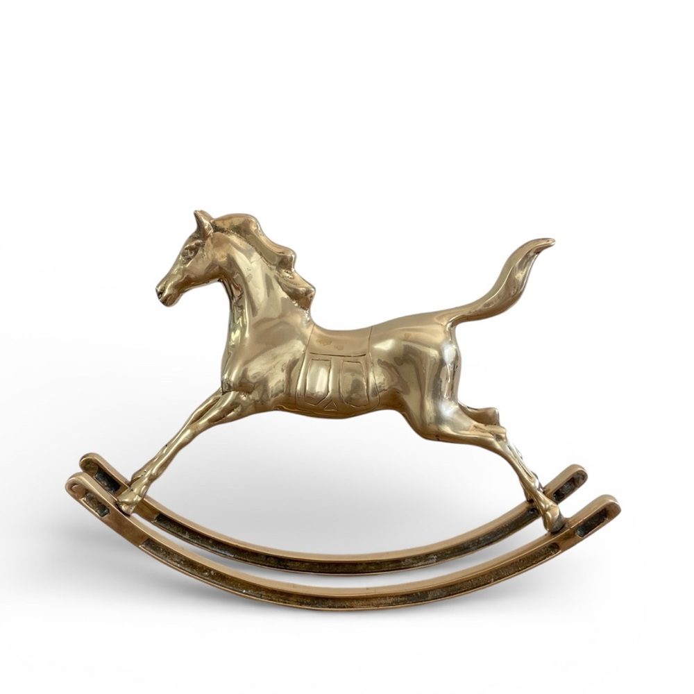 Brass Rocking Horse